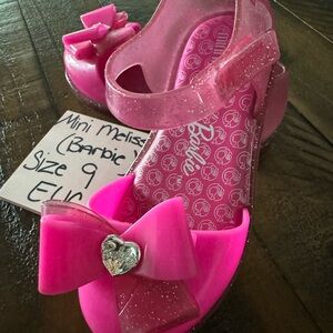 Mini Melissa Glitter Pink Kids Sandals